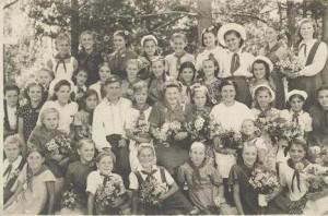 Пионерский лагерь БОР, Рудничный район, 1949г.